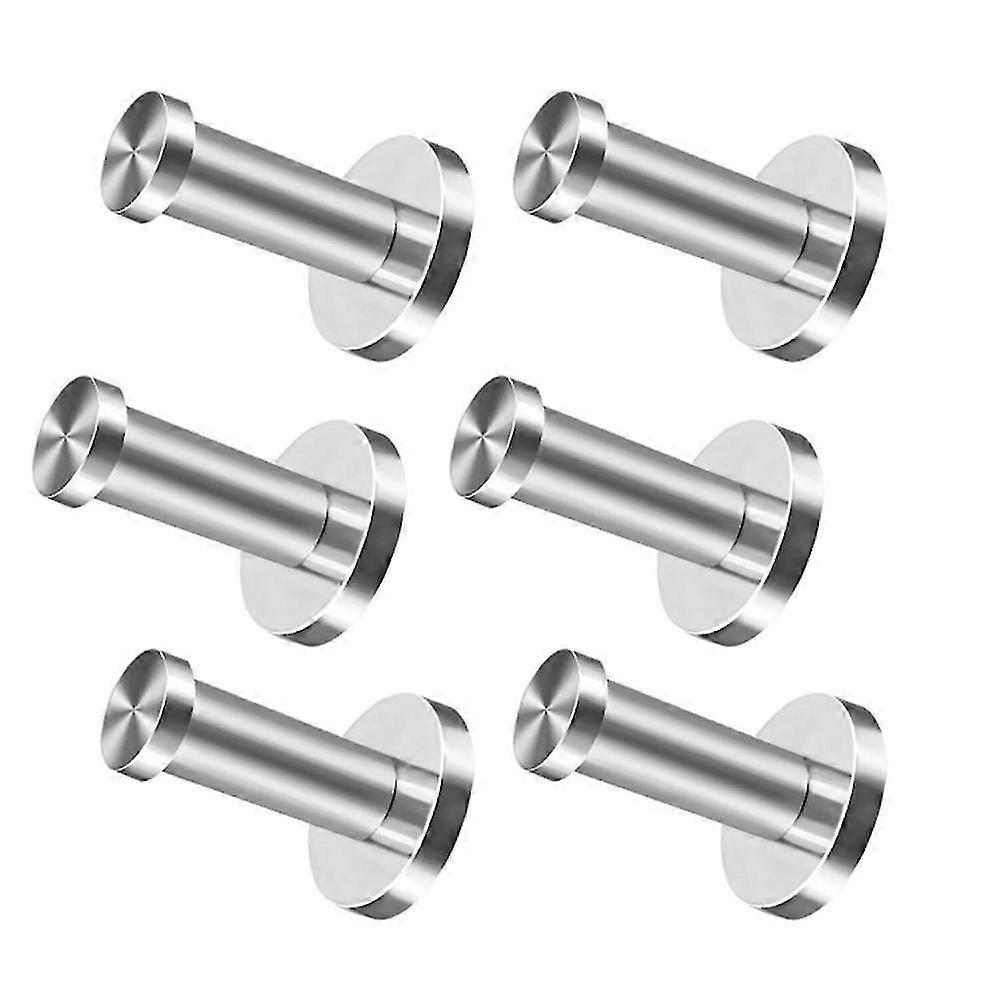 6X coat hooks wardrobe hooks STAINLESS STEEL wall hooks coat hooks wardrobe)