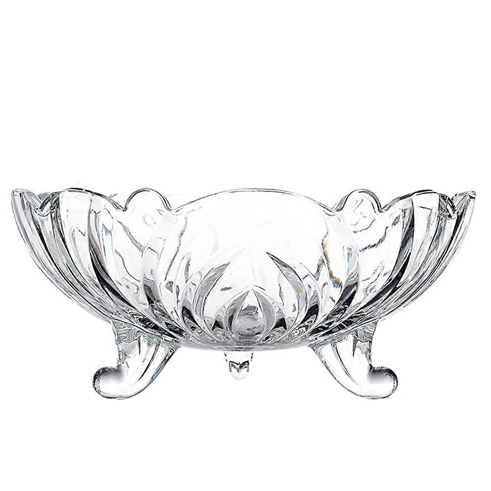 European Style Multi Function Glass Fruit Tray & Dessert Stand with Non Slip Design for Home Use – Holds Fruits, Salads and More
