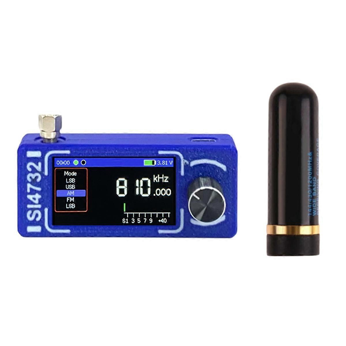 SI4732 Kaikkikaistainen radiovastaanotin 0,5-108 MHz FM AM SSB LSB USB ESP32-S3 -radio antennilla HF SW MW VHF Radio B