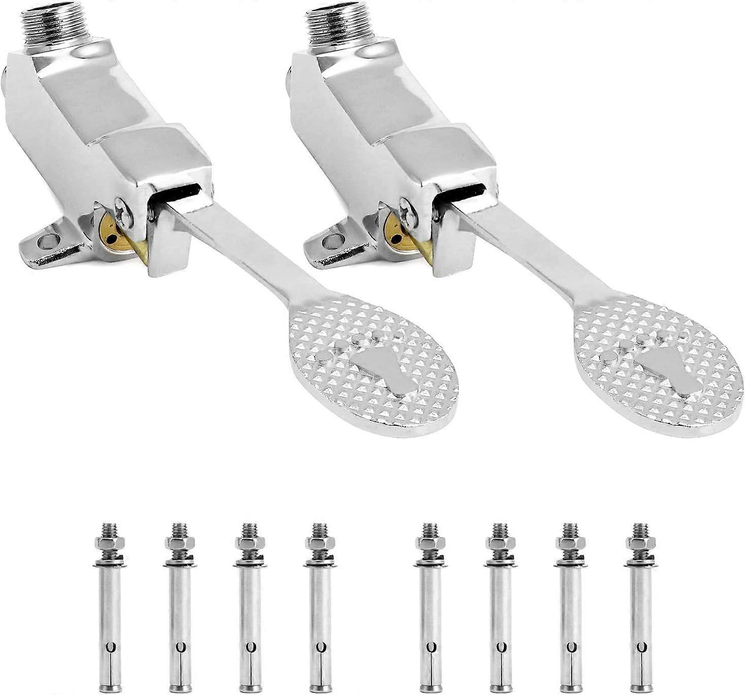 2025 Neuestes Modell Fußpedalventil für Wasserhahn, 2er-Pack bodenmontierter Einzelfuß