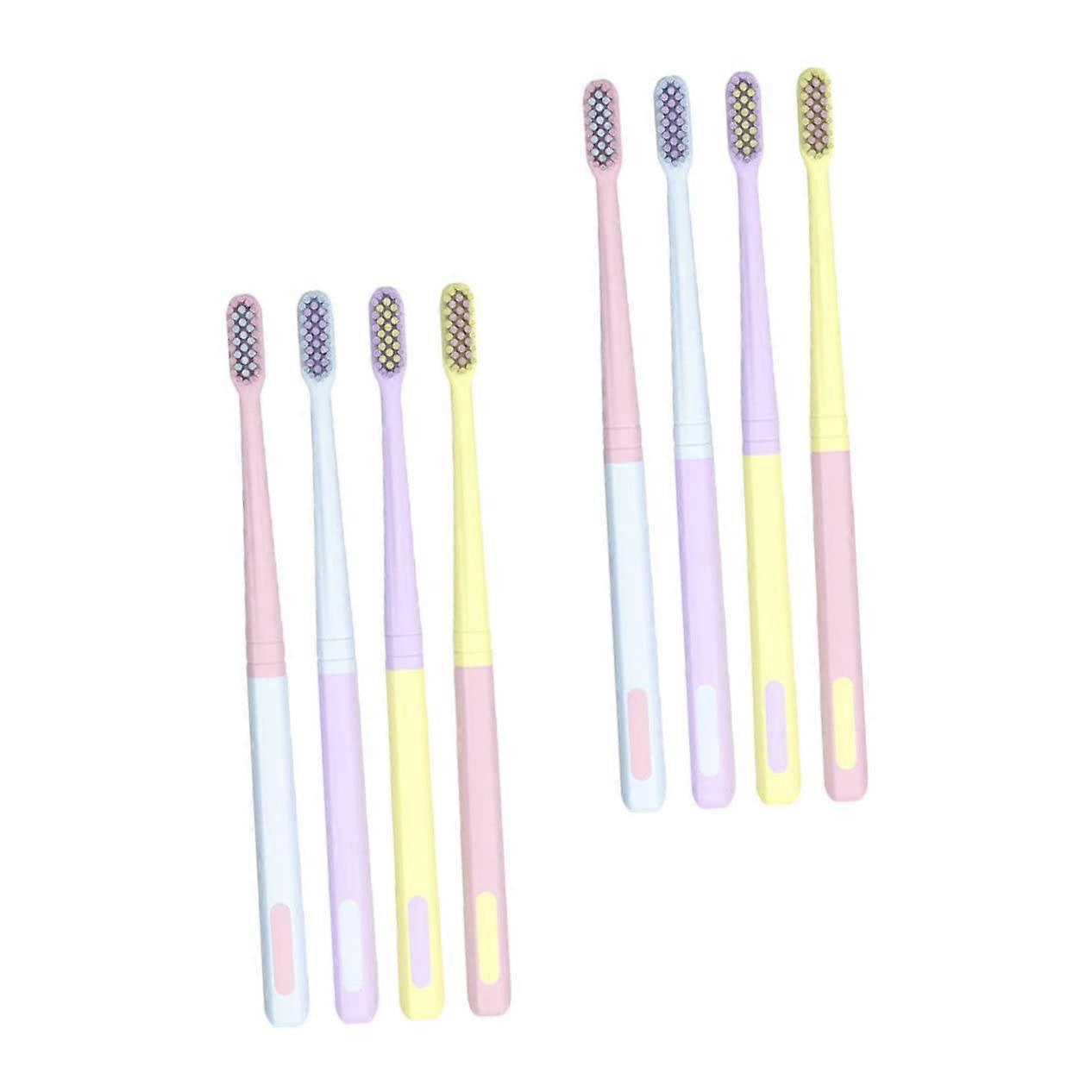 Ice Cream Toothbrush Manual Children's Toothbrush Pack Of 8 Colorful Plastic Reusable Toothbrush Head