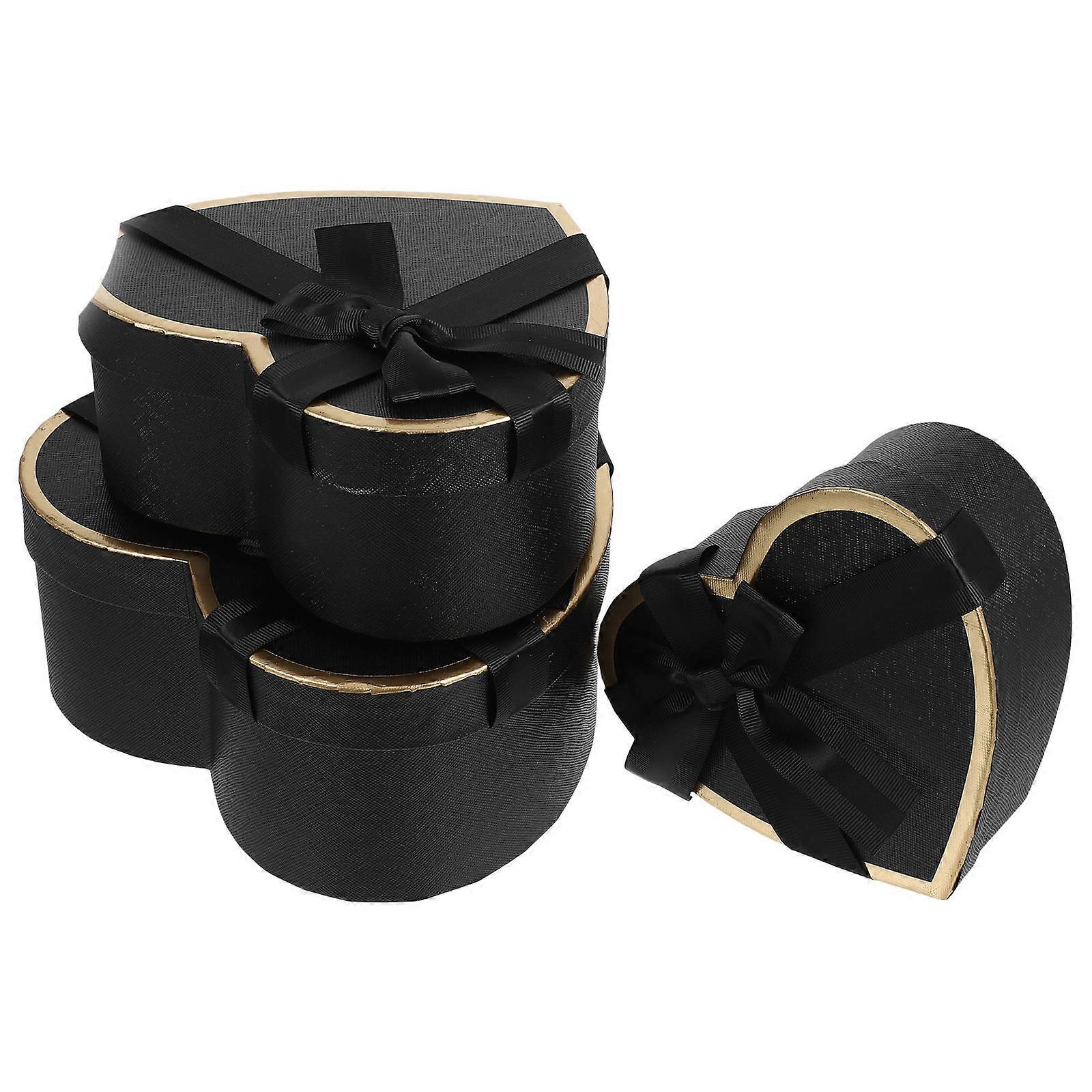 It sounds like you're describing a product listing for a **Valentine's Day heart shaped cardboard box set**. Here's a polished version of the product