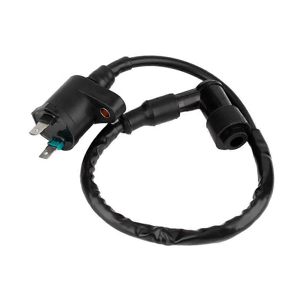 Motorcycle Ignition Coil, ABS Engine Ignition Coil Suitable for GY6125, Black type: US plug