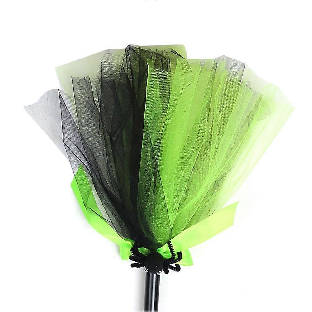 Witch Costume Prop Halloween Broom Decoration For Cosplay Adults 60x25cm 1Pack