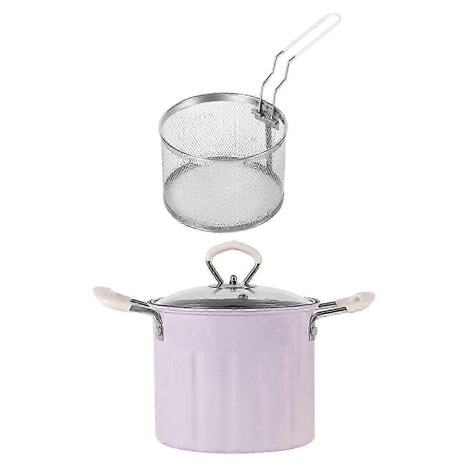 3L Frying Pot with Basket, Frying Pan Deep Fryers Frying Pot for Home Chicken