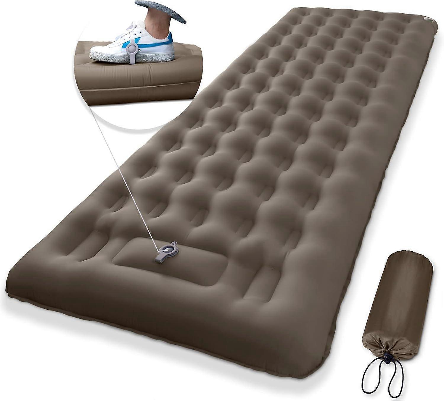 2025 Latest Model Extra Thickness 5 inch Inflatable Sleeping Pad for Camping