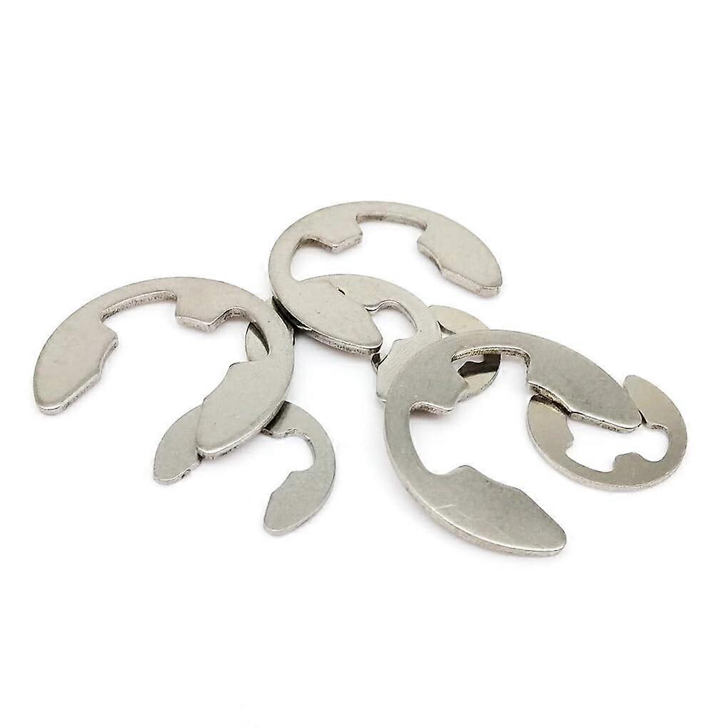 Package of 580 retaining ring washers, multiple sizes, stainless steel, external E clip snap ring