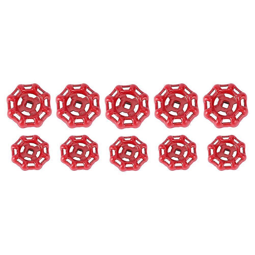 10pcs Decorative Ball Hand Wheel Valve Handles for Gate Fittings – Durable Cast Design, Easy to Use, Flat Bottom for Smooth Fluid Flow