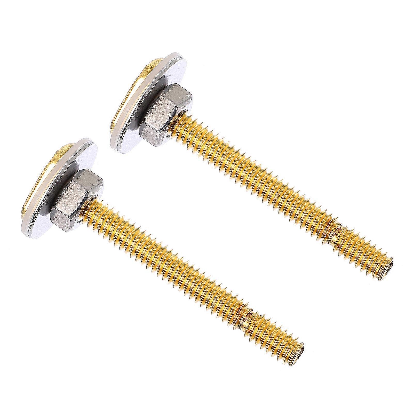 Toilet Installation Kit Mounting Screws Copper Durability 1 Pair