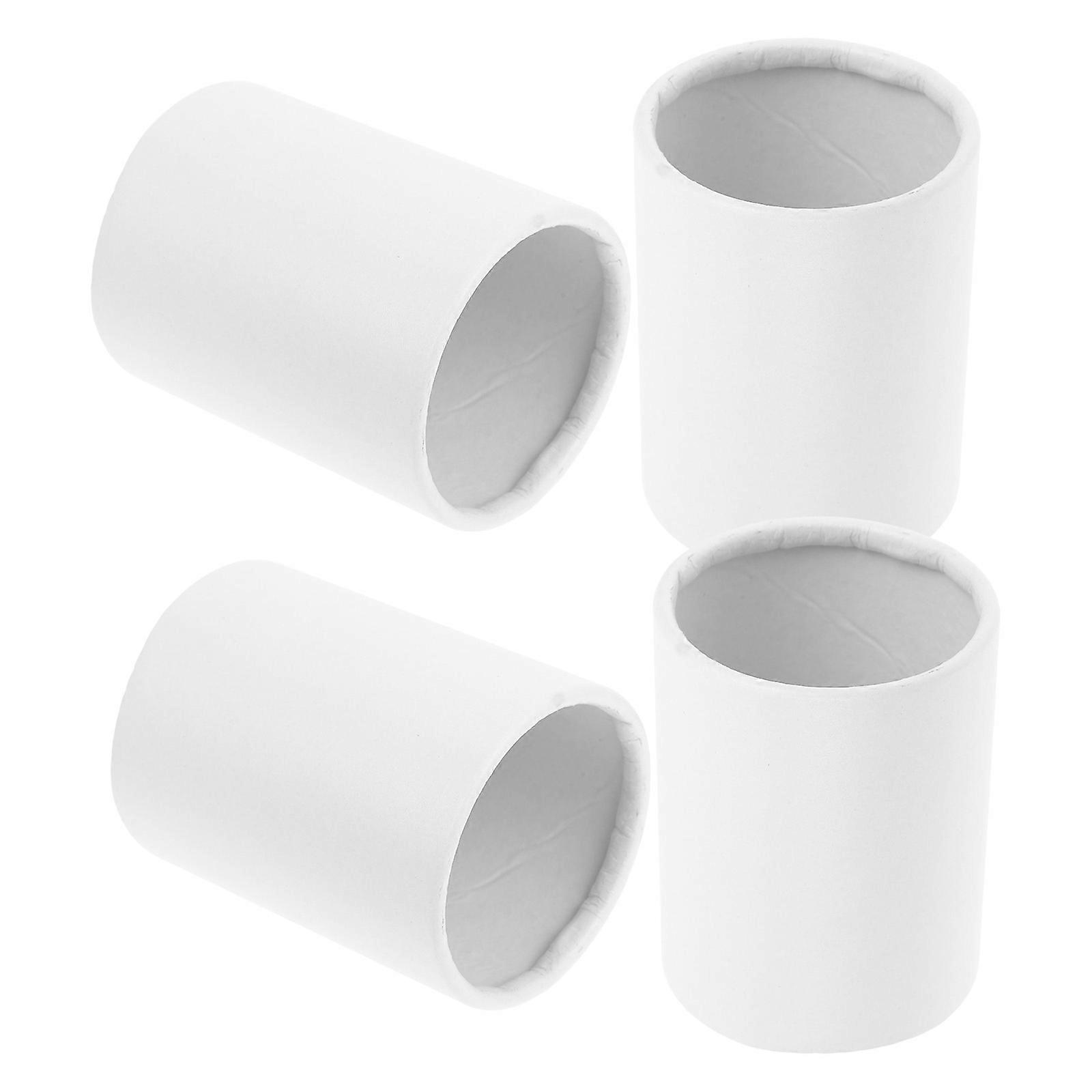 Pink Paper Flower Arrangement Boxes for Decoration Use Simple Cylindrical Design 4pcs