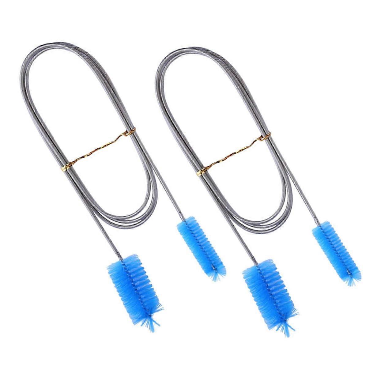 2 Pieces Multifunctional Aquarium Cleaning Brushes Pipe Cleaning Tool for Various Pipes Channels for Aquarium Maintenance