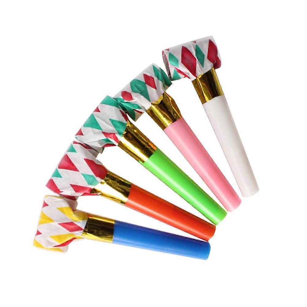 25pcs 6cm Party Whistles Noise Makers Cheering Props Birthday Party Supplies (Random Color)