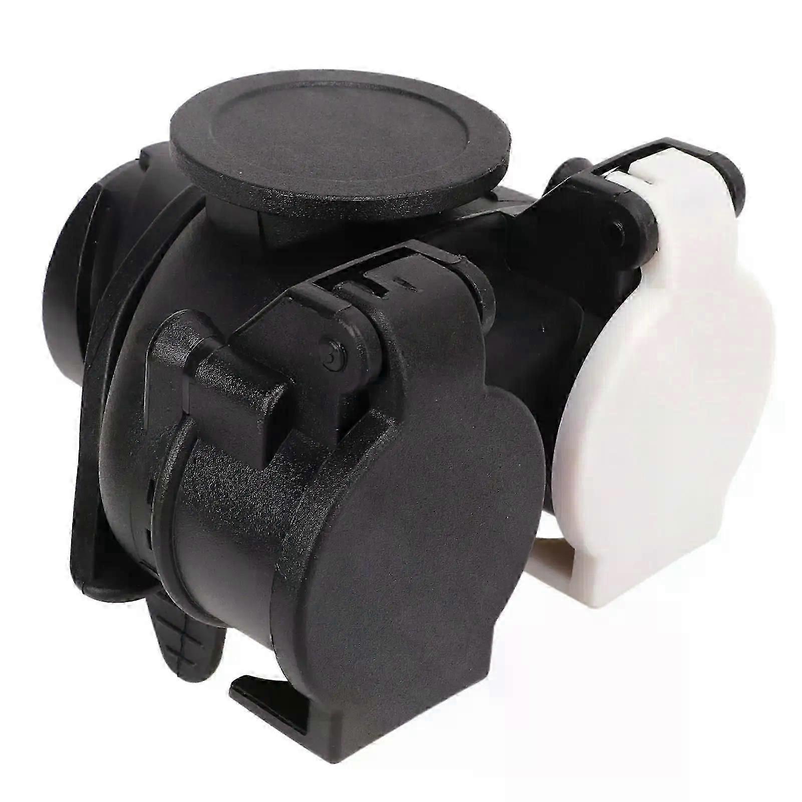 13 Pin to 7 Pin Trailer Plug Adapter - Dual Socket Conversion Fit For  all Trailer Plugs & Accessories
