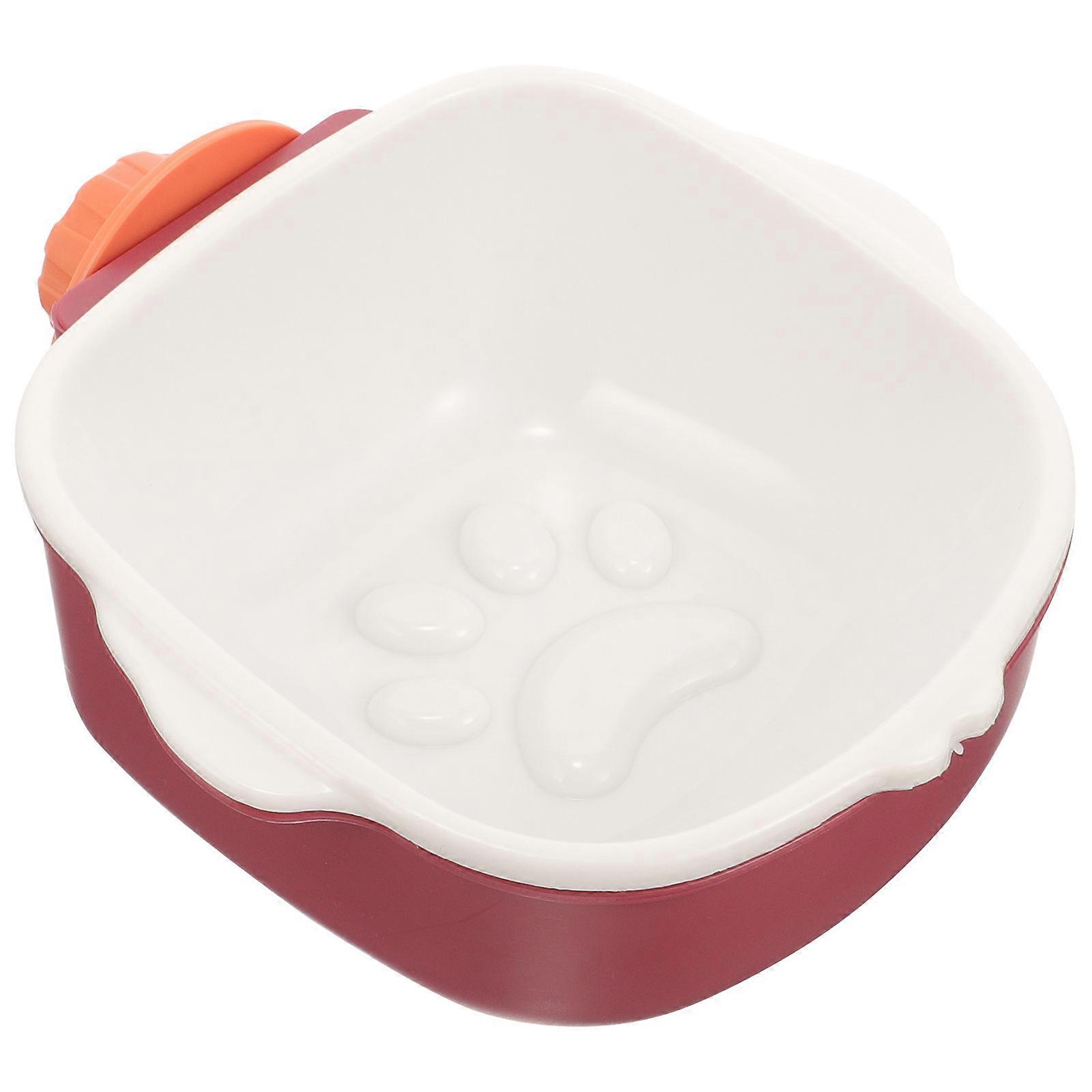 Kitten Food Bowl Dog Feeder Bowl Reusable Feeder Easy To Clean Nordic Style For Pet Owners 1Pcs