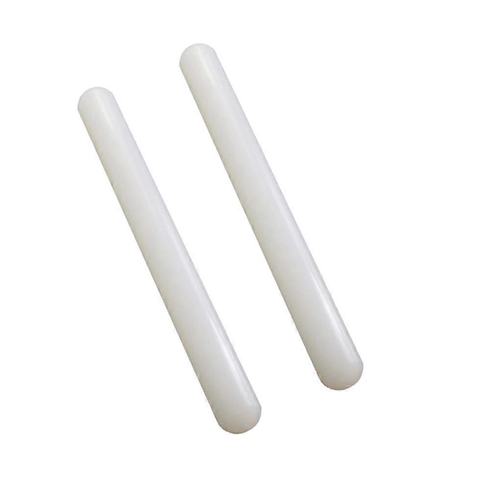 Plastic Rolling Pin with Nonstick Surface for Kitchen Use White 23x2 5cm