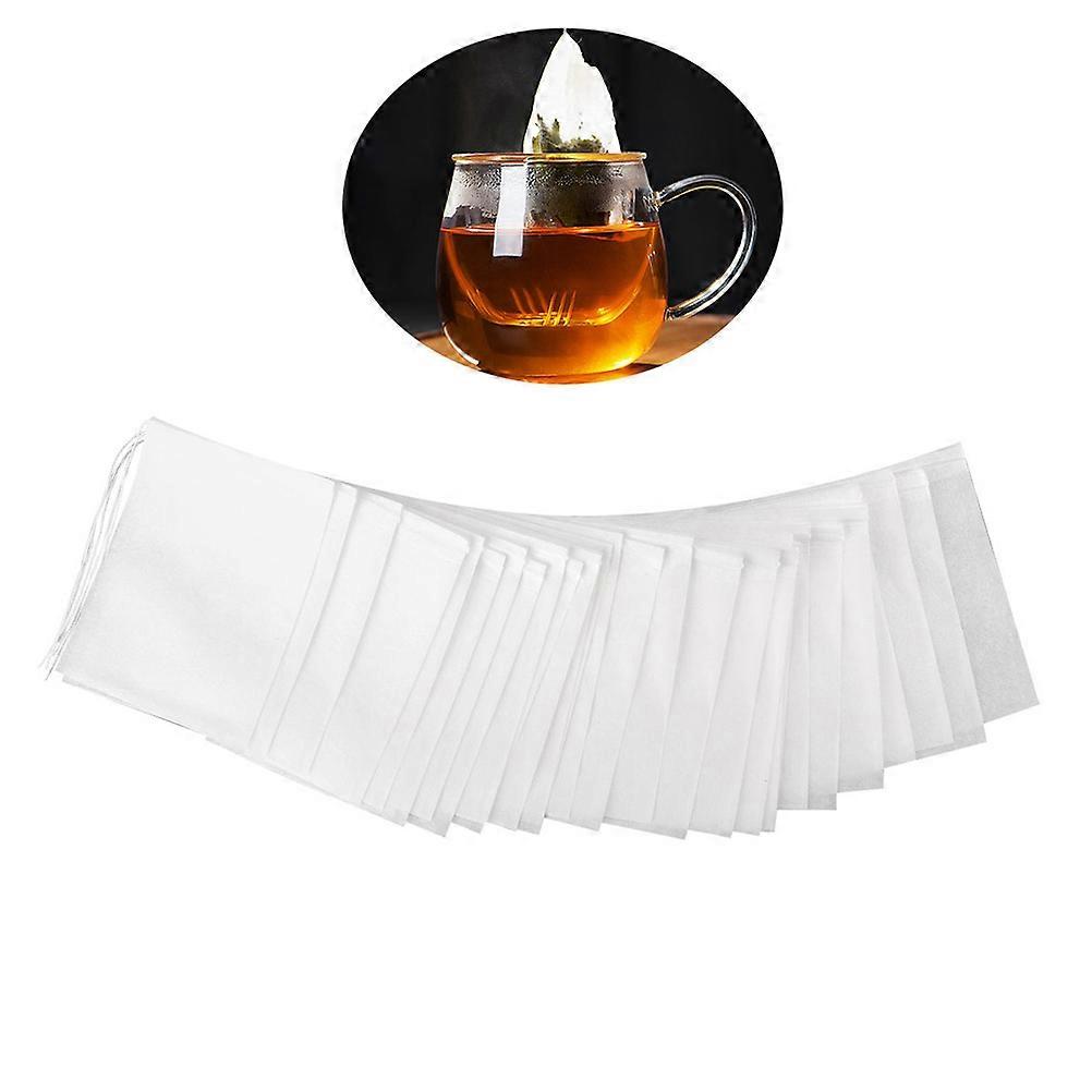 Drawstring Tea Pouches Drawstring Design Brewing Easy to Clean 5x7cm White 300Pcs