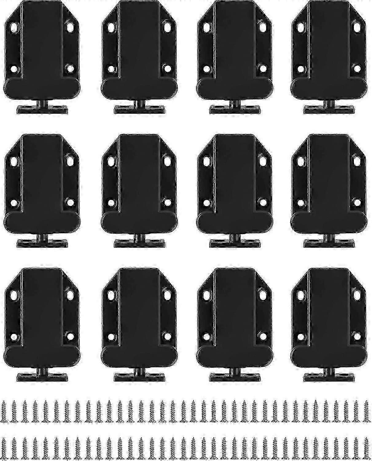 12-Pack Touch Release Cabinet Latches with Automatic Pop-Up Function for UK Homes