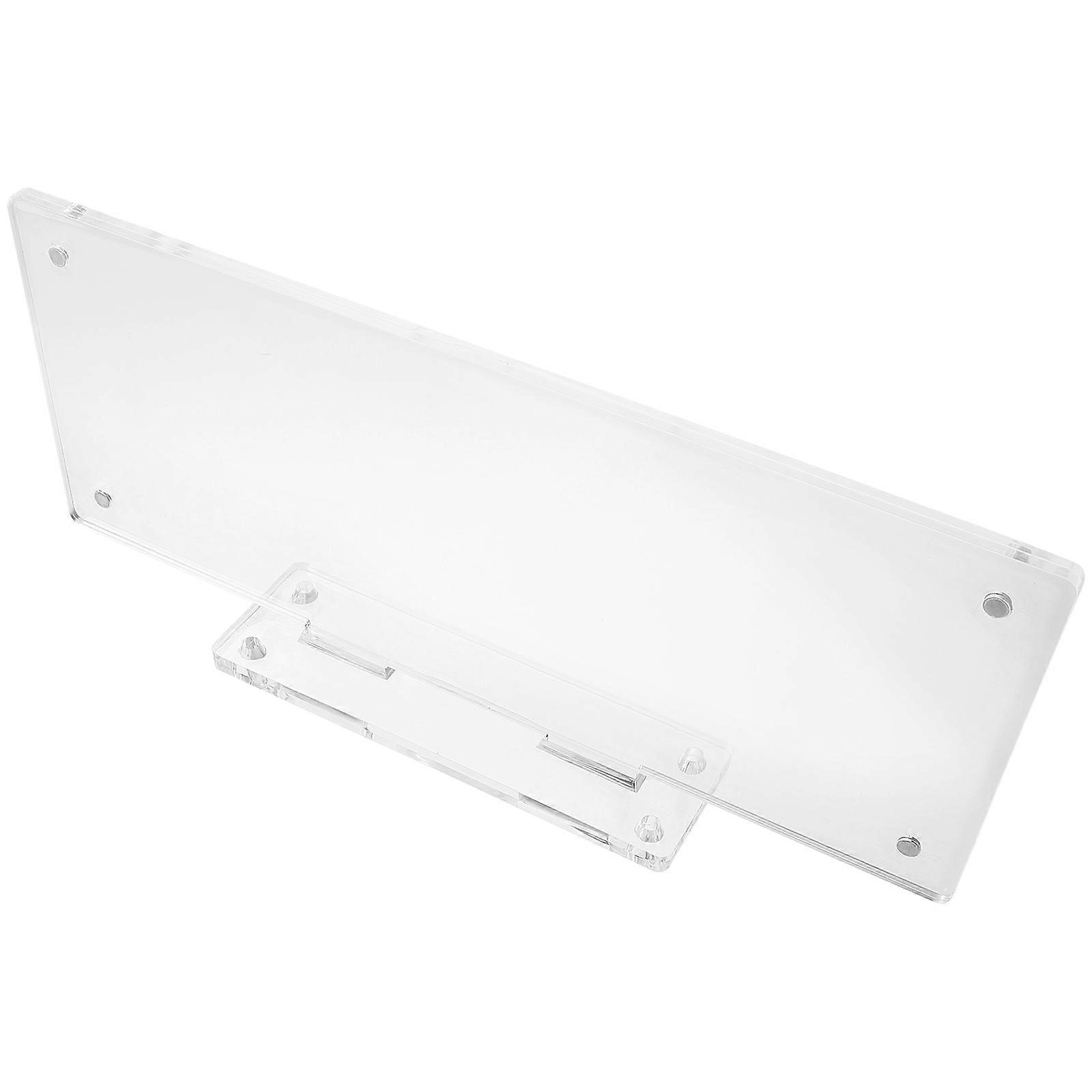 Replaceable Acrylic Office Door Sign Plate, Glossy Nameplate for Professional Punch Installation, Informative Door Sign for Business & Classroom Use