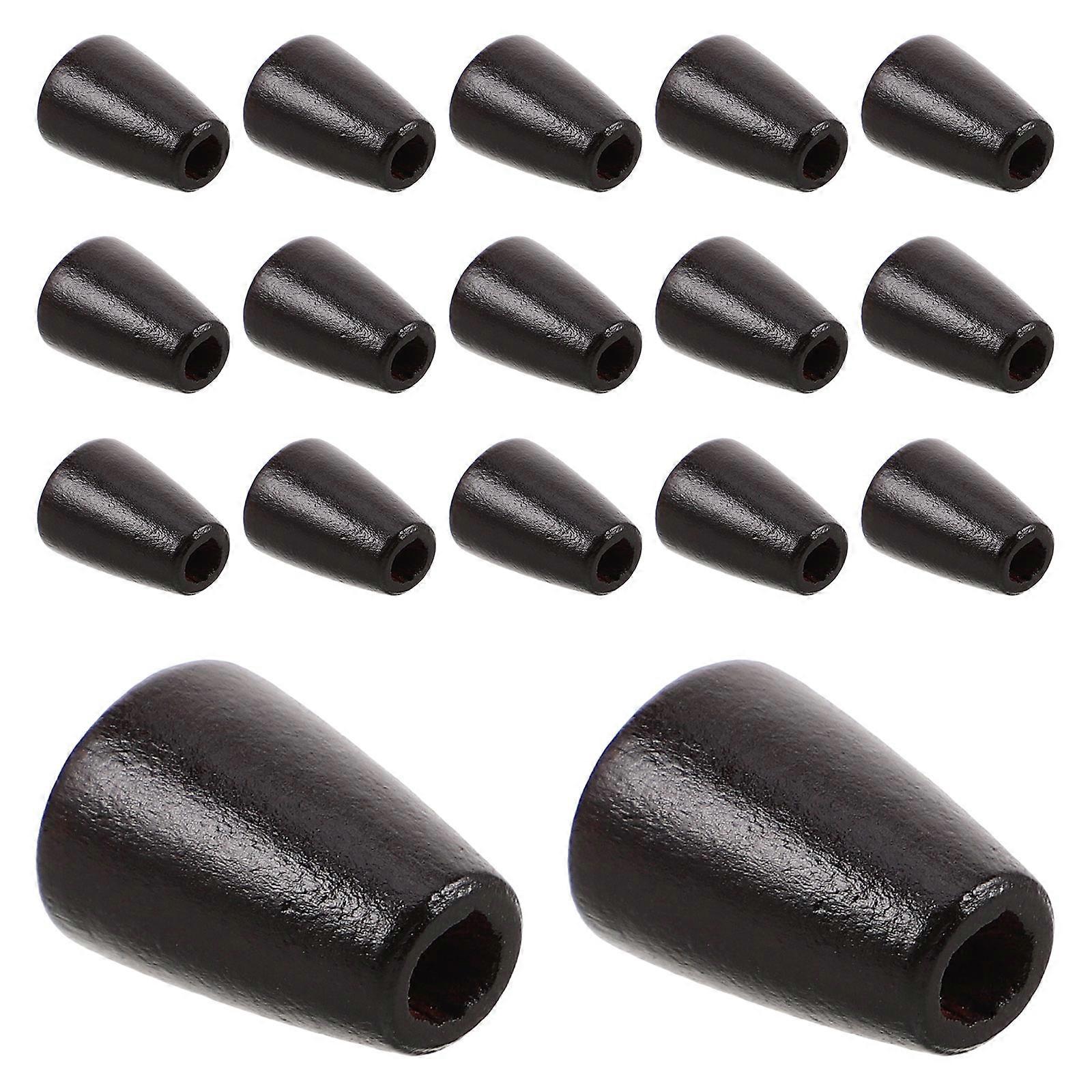 Pant Cord Closures Cone Shaped Cord Ends For Sweater Pants Bags Wood Material Bell Shaped Cord Stopping 50Pcs