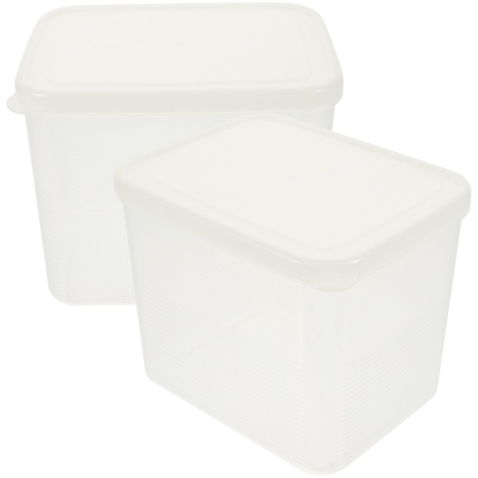 Transparent PP Storage Container for Kitchen Use with Excellent Seal and Durability 2Pcs