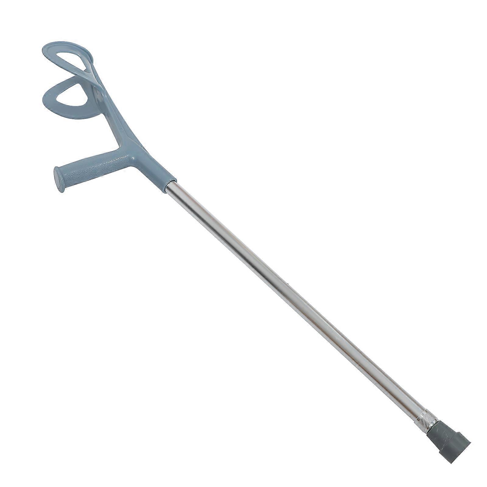 Aluminum Alloy Adjustable Walking Stick for Home Use Silver Color Fits Elderly and Disabled 70100cm