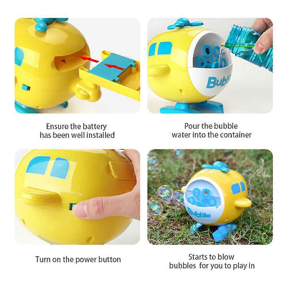 Electric Bubble Machine Blower for Kids Party Decorations, Automatic Blowing for Random