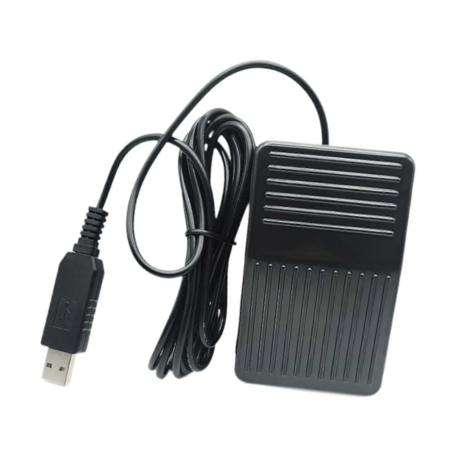 Enhanced USB Foot Switch for Gaming and Keyboard Control - PC Foot Pedal for Video Games