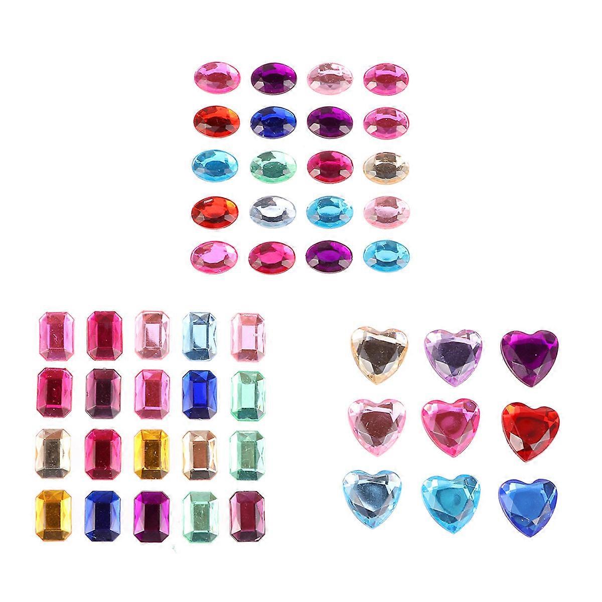 Assorted Color SelfAdhesive Acrylic Rhinestone Stickers for Crafts Decorations 15 Sheets