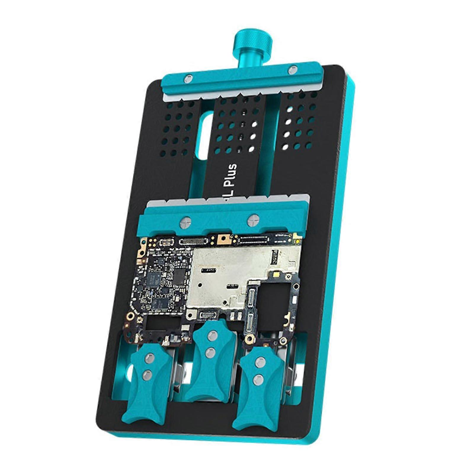 PCB Holder Double Slot Device for Phone Motherboard Repair Tool Soldering Platform Compatible with Common PCB Sizes