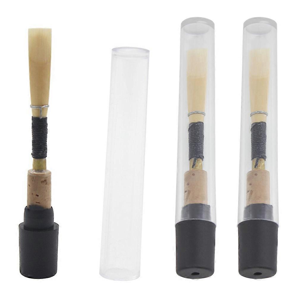 Oboe Reed Supplies for Musical Instrument Use Black with Stable Tone and Durability 3 Pieces