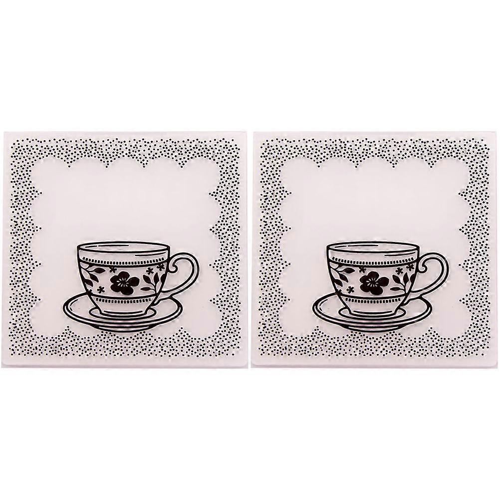 2Pcs Multi Colored Embossing Folders Delicate Craft Tools For Album Scrapbooking And Handmade Gifts