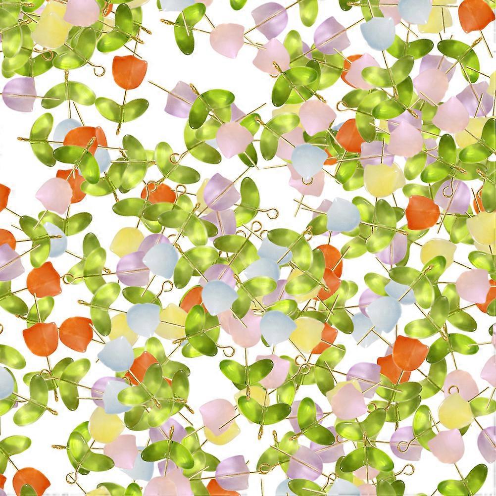 Tulip Glass Beads DIY Bracelet Making Beads 1Set Mixed Assorted Color