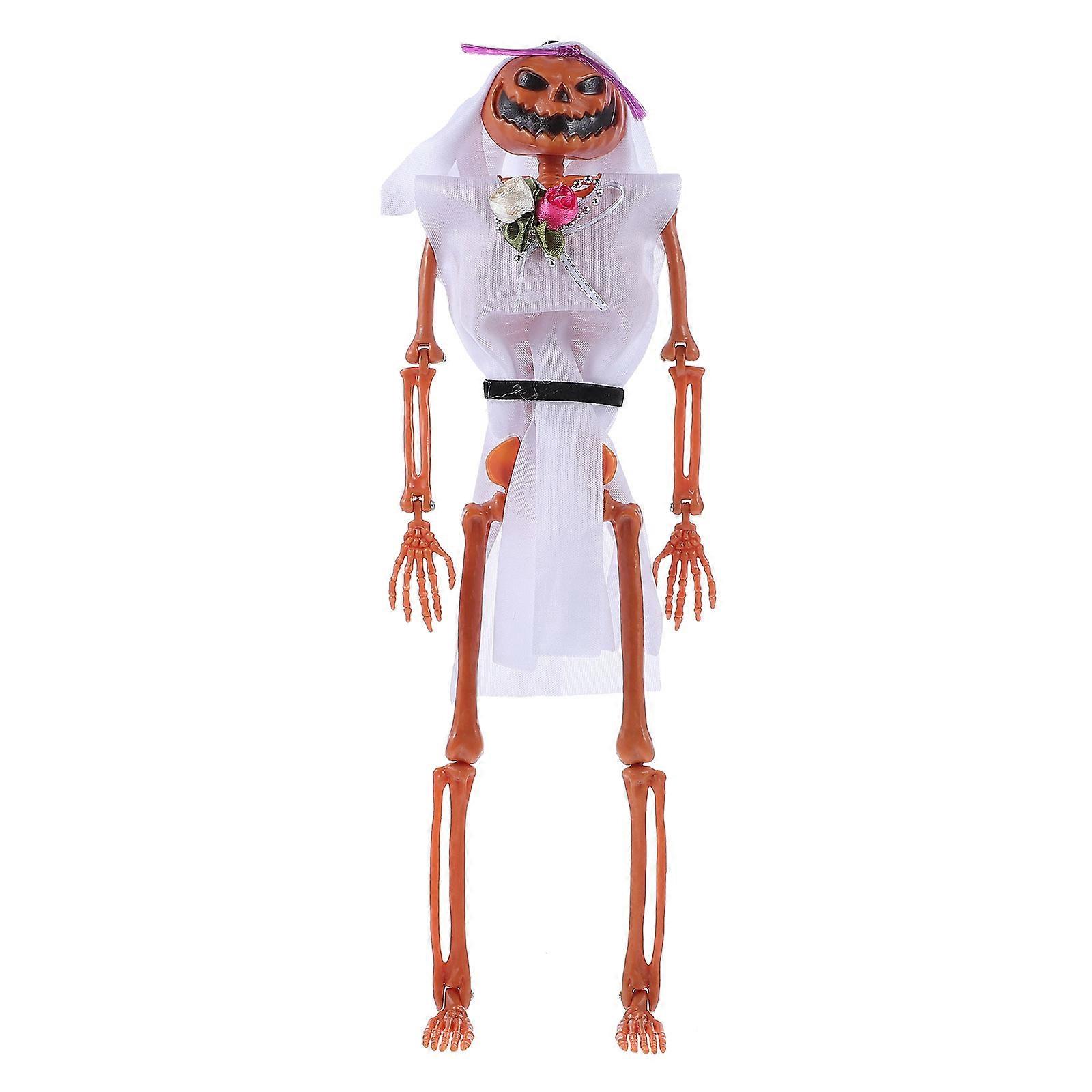 Decorative Halloween Skeleton Crafts Ideal For Cosplay Events Multi Plastic 1Pack