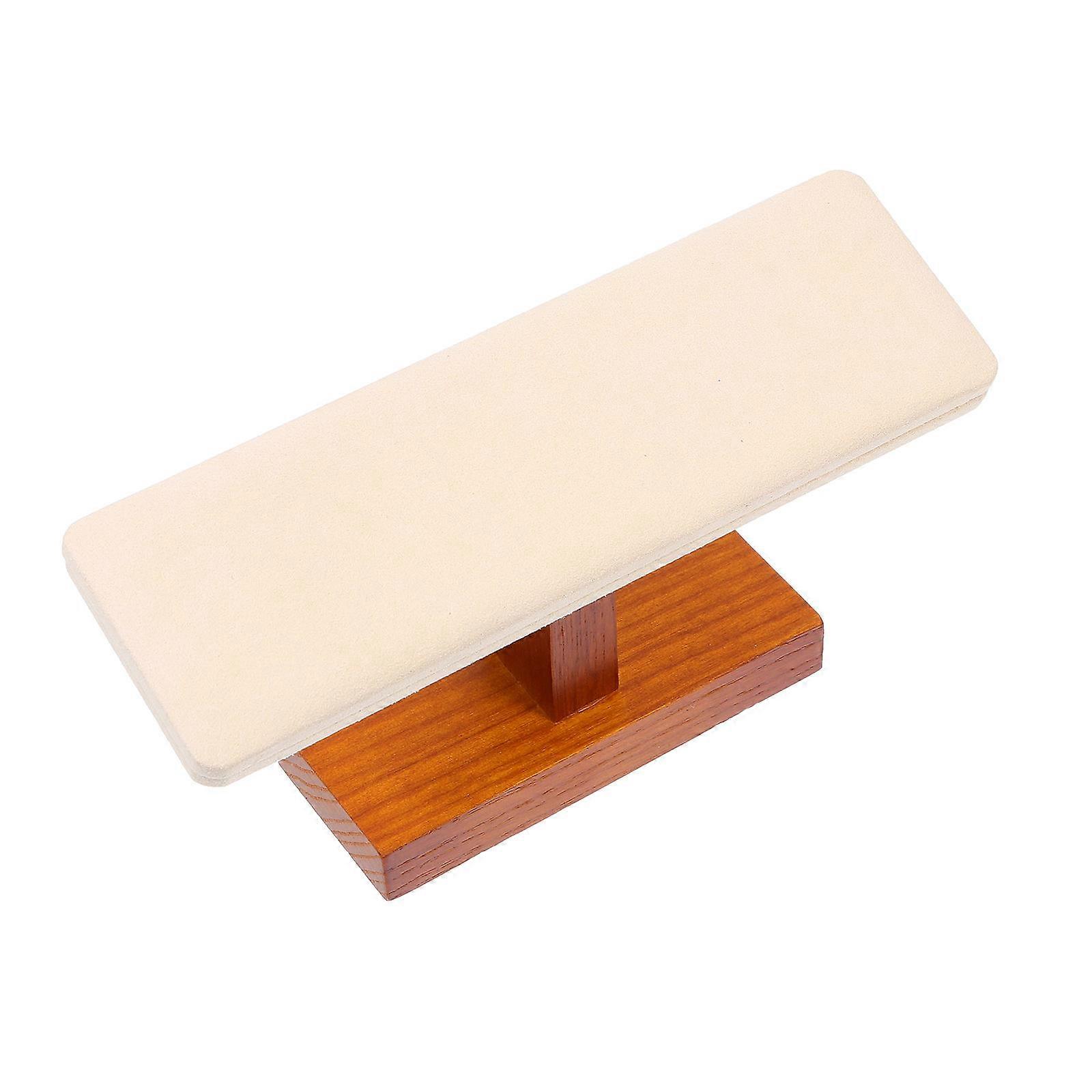 White Synthetic Material Watch Display Stand for Storage Use with Flat Edges 1 Pc