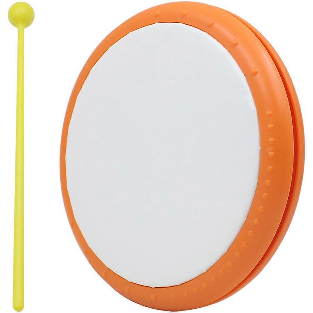 Orange Drum Set for Kids with Stylish Design and Ergonomic Shape for Playing Improves Coordination