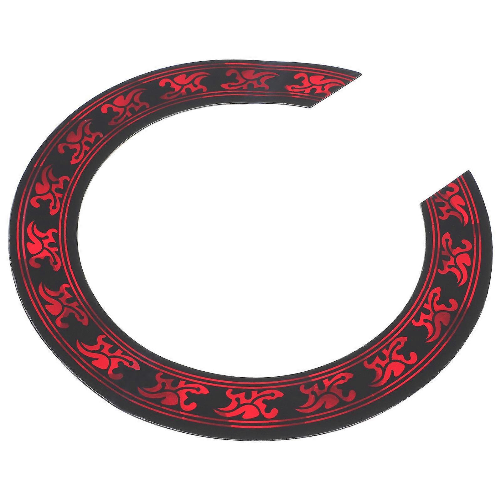 Solid Veneer Guitar Sound Rosette Inlay Decal for Classical Folk Guitars Durable Adhesive Acoustic Decoration Accessory