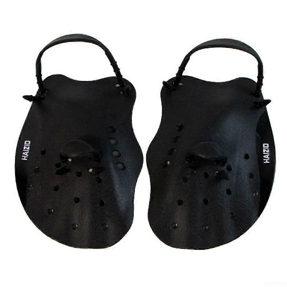 Effective Swimming Hand Fins for Kids, Silicone Gloves to Optimize Water Flow and Training Results, Black