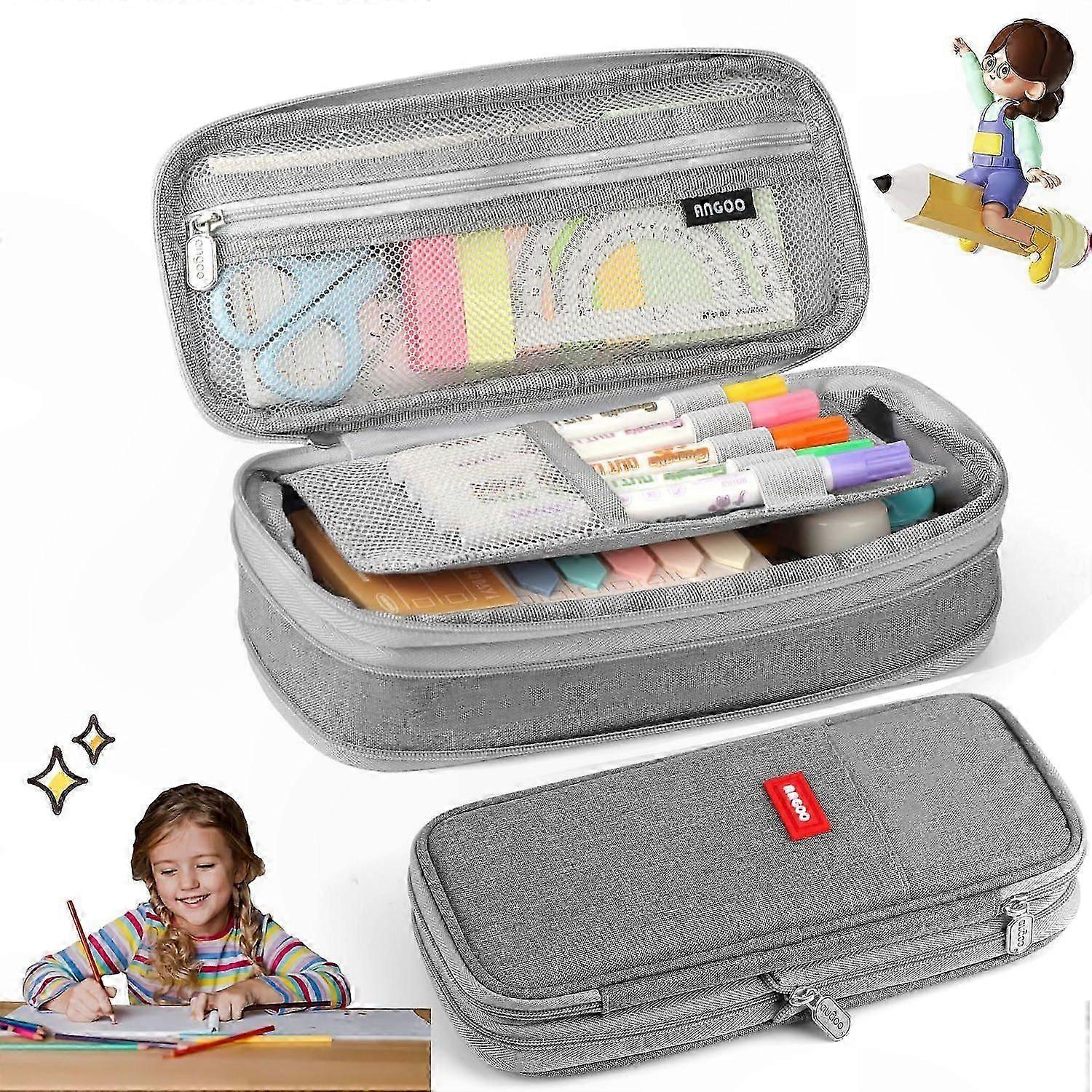 Zippered Foldable Pencil Case, Spacious and Durable, Stylish Compact Design for Everyday Use