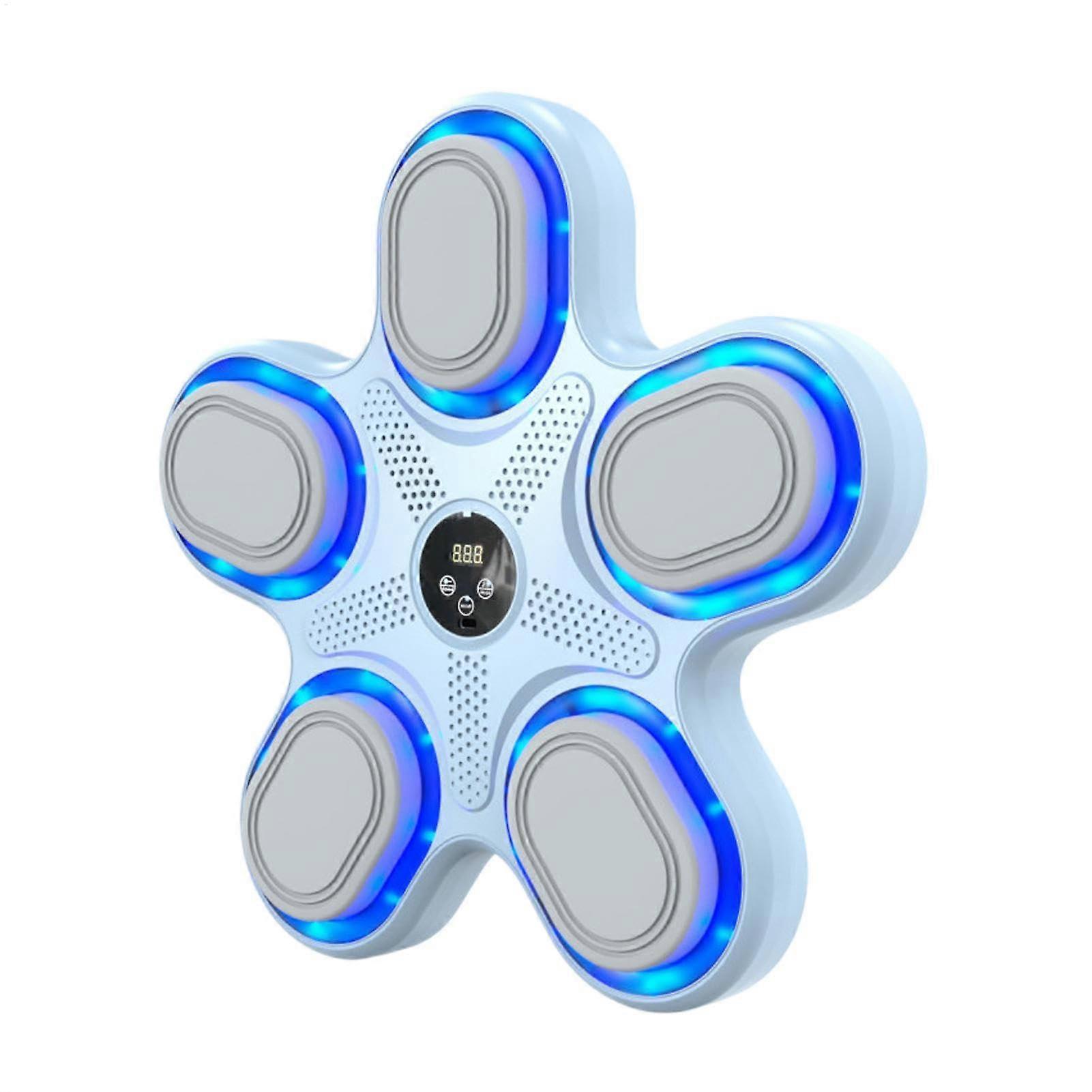 Smart Music Boxing Machine WallMounted Training System Wireless Target Home Workout Equipment Black White Blue Light Red