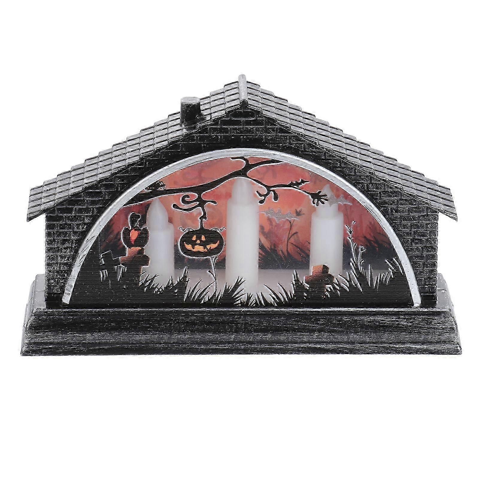 1Pc Halloween Desktop Light Assorted Color Cute Design for Halloween Celebration Warm Atmosphere