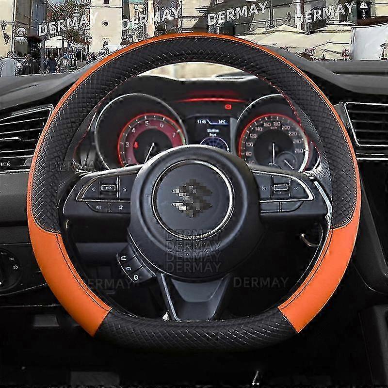 Kohlefaser Lenkradabdeckung für Suzuki Swift 2017-2021 - Weiches Mikrofaserleder