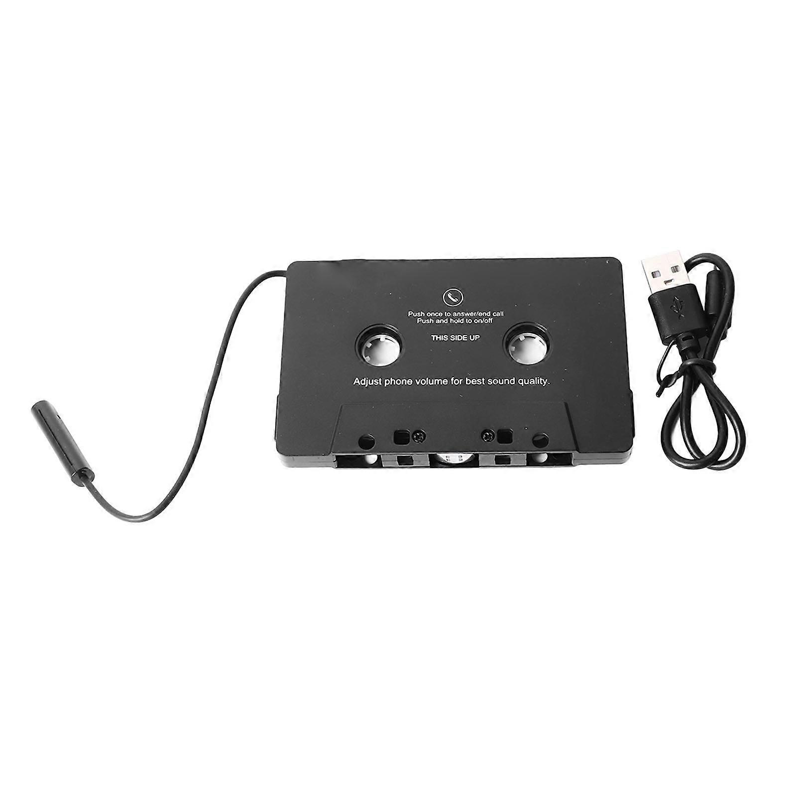Wireless Bluetooth Cassette Adapter for Car Audio with Hands Free Calling and FM Transmitter