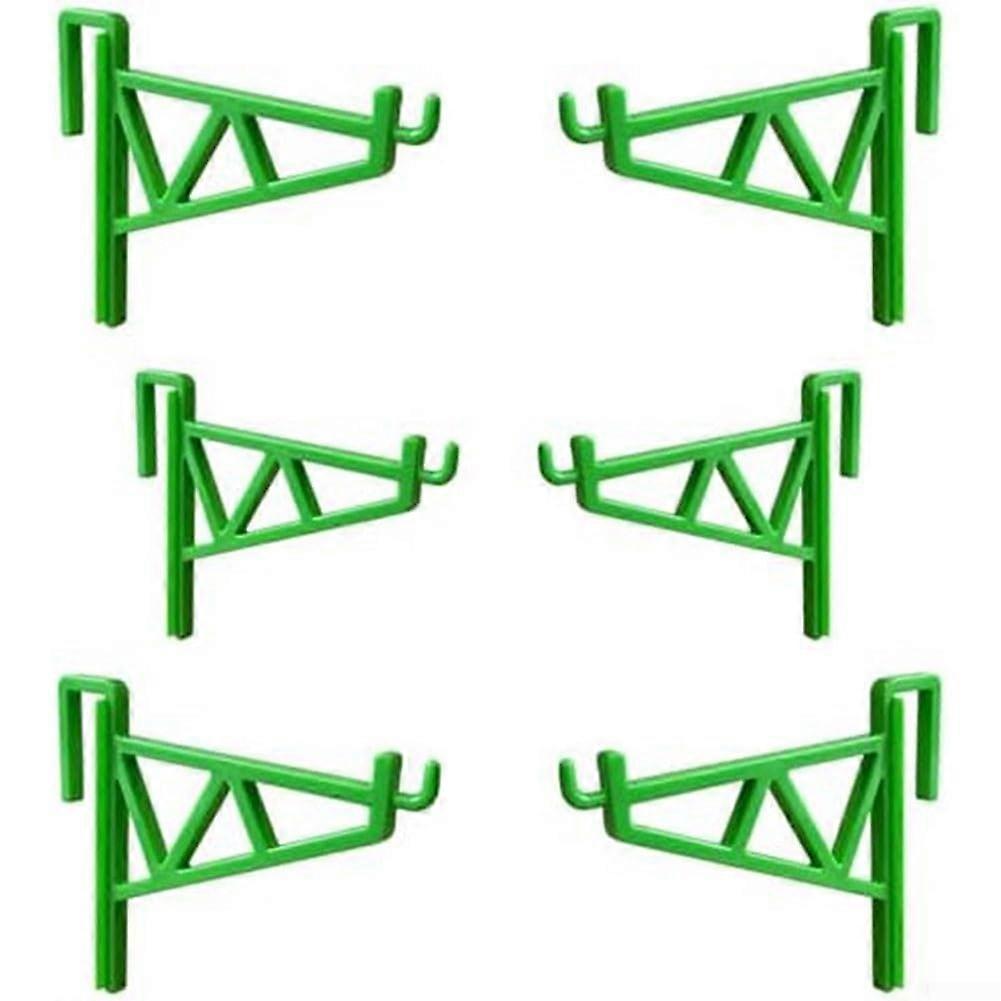 Set of 6 Beehive Frame Holders Tools for Apiary Organization, Green Plastic Frame Support for Beekeeping