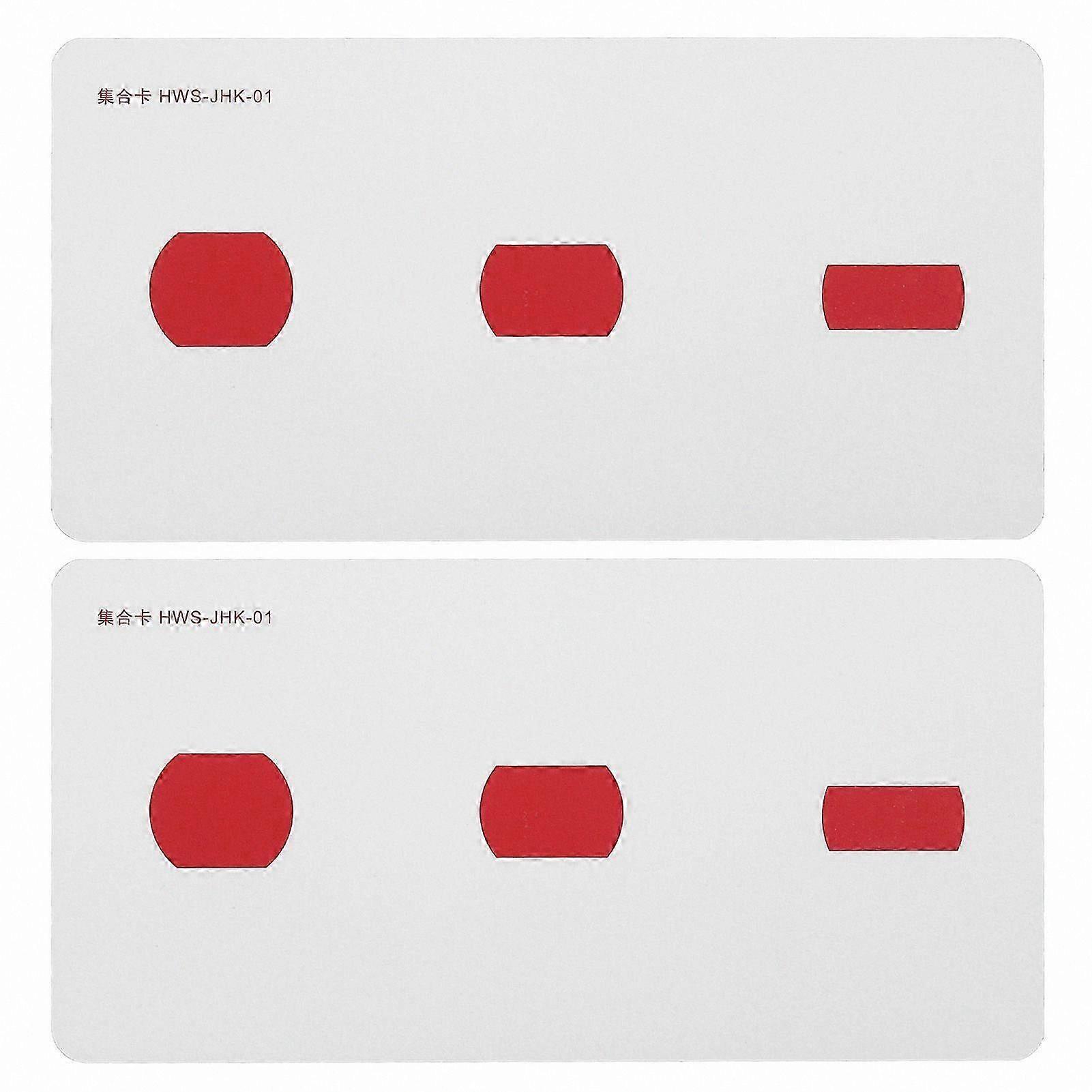 2-Pack Vision Training Cards for Amblyopia Correction with Waterproof Coating to Enhance Visual Perception Skills
