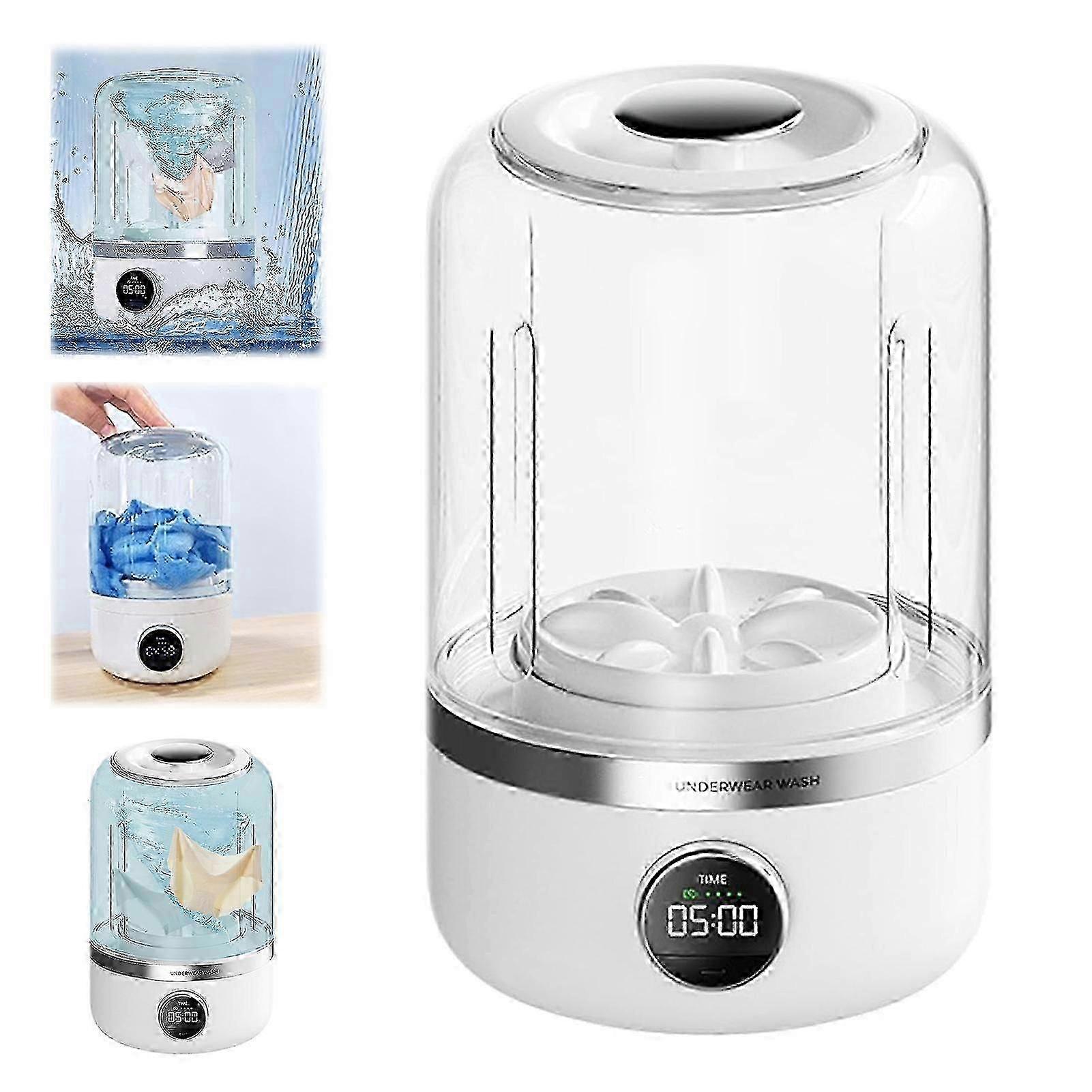 Portable Mini Washing Machine, Rechargeable Small Washer
