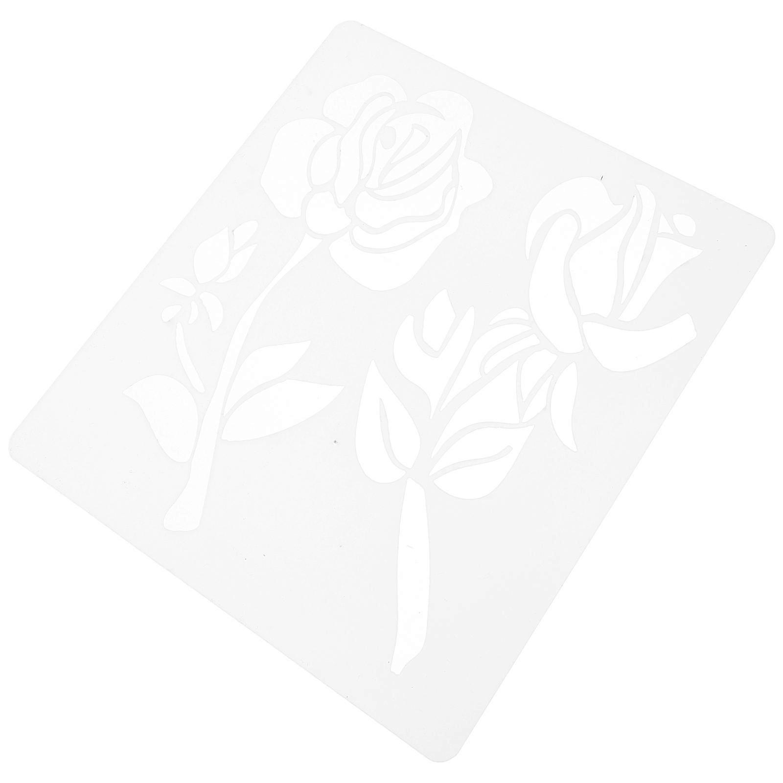 Flower Themed Reusable Stencil for DIY Painting Crafts on Canvas, Lightweight and Easy to Store for Home Decor