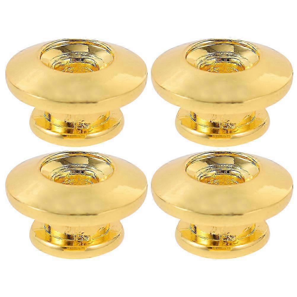 4pcs Replacement Guitar Strap Locks Guitar Strap Button Ukulele Strap Metal Locks Edition 0822