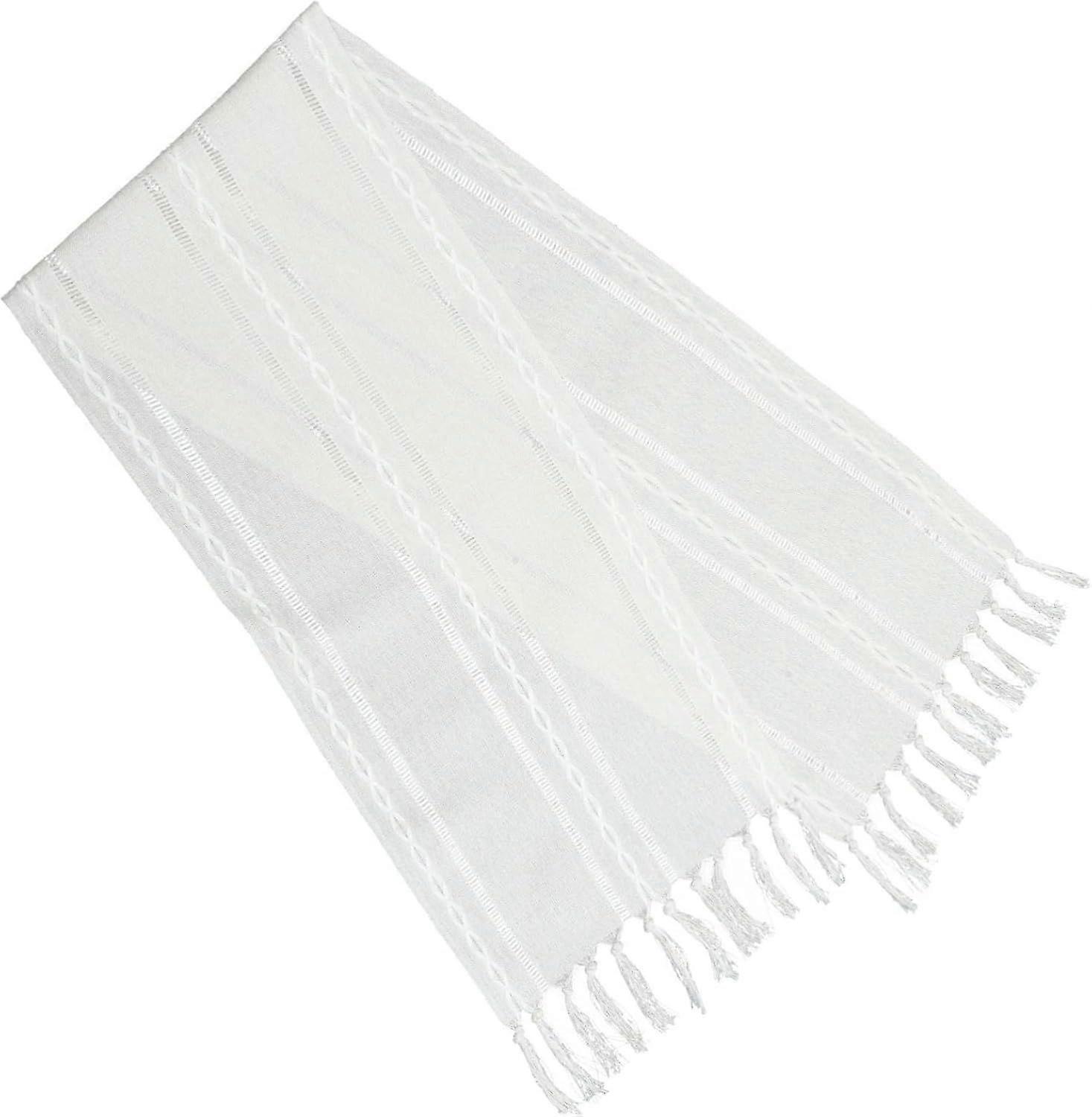 Farmhouse Style Table Runner Rustic Decorative Table Mat Cotton Linen Tablecloth