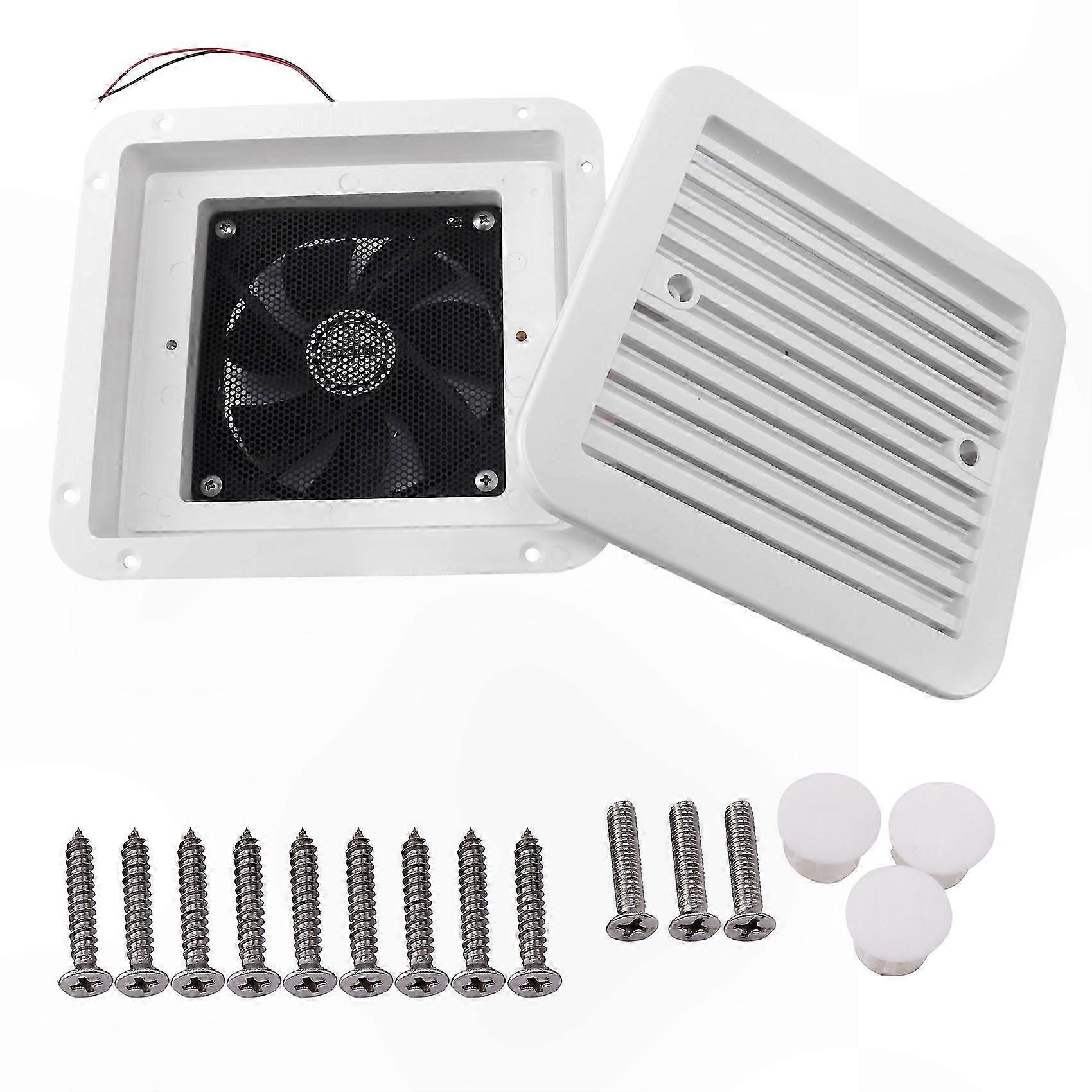 12V Quiet Roof Vent Fan for RVs, Caravans, and Trailers with Ceiling Mount Cooling System