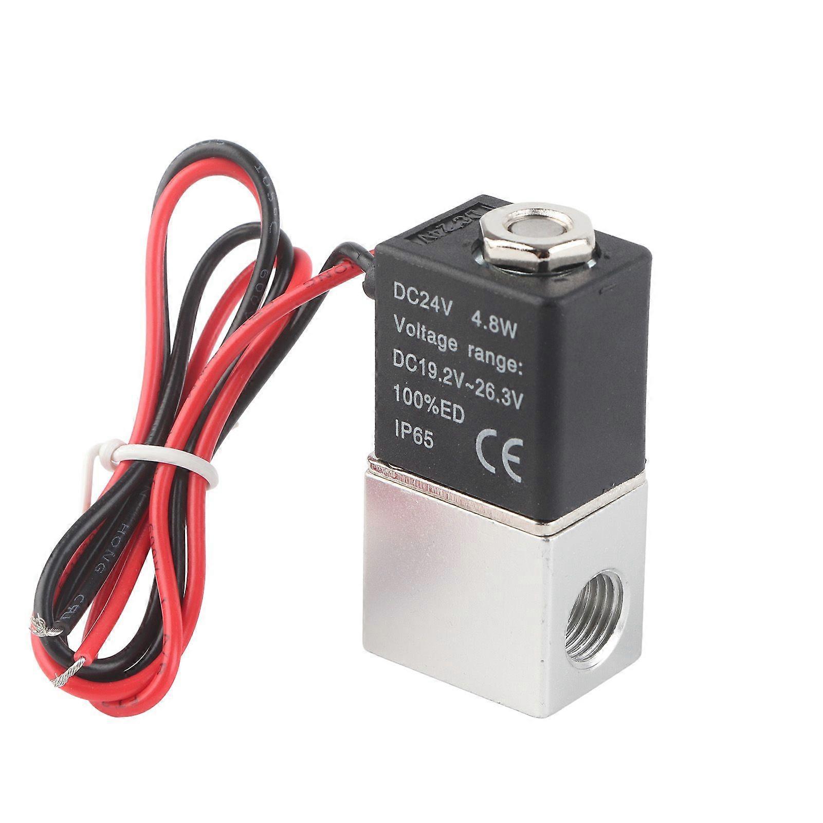 24V DC Fast Response Electric Solenoid Valve 2 Position 2 Way Air Water OilG1/4
